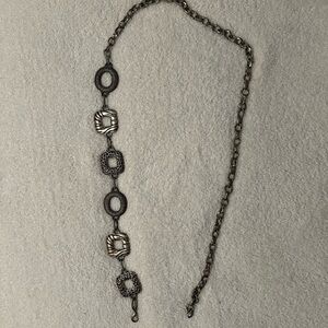 Chicos silver animal inspired chain belt